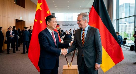 Das Statistische Bundesamt hat das erste halbe Jahr 2026 handelstechnisch unter die Lupe genommen. Dabei kam unter anderem heraus, dass China wieder Deutschlands Top-Handelspartner ist ...(Bild:  KI-generiert)