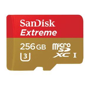 Laut Sandisk ist die Extreme microSDXC UHS-I mit 256 GB Kapazität die schnellste Micro-SD-Karte ihrer Klasse. Sie ist vor allem für Kameras oder Drohnen bestimmt.
