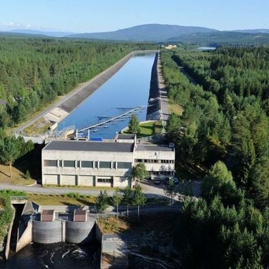 Das Wasserkraftwerk "Strandfossen" in Norwegen. (Bild: Hafslund)