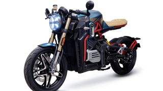 Einer der Hingucker der EICMA 2021: der elektrisch angetriebene Cafe Racer CR-21 von Ovaobike. (Bild: Ottobike Group)