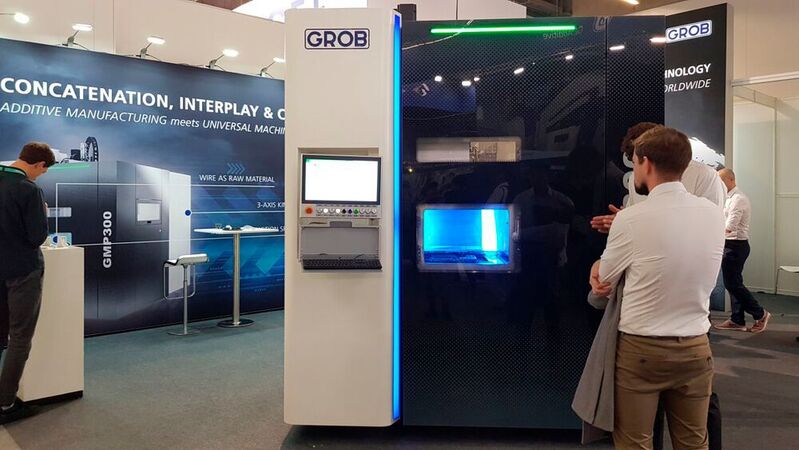 Grob hat das Liquid Metal Printing (LMP) mit dem dazugehörigen Fertigungssystem GMP300 auf der diesjährigen Formnext vorgestellt.