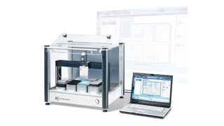 Das automatische Pipettiersystem Liquid-Handling-Station (Brand)