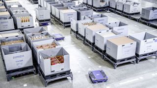 Im Stammwerk in Ingolstadt hat Audi das Ware-zum-Mann-Prinzip eingeführt – eigenen Angaben zufolge zum ersten Mal in der Automobilindustrie. (Audi)