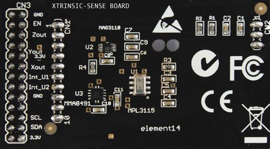 XTRINSIC SENSE: MEMS-Sensor-Evaluation-Board für verschiedenste Messungen (Bild: Farnell)