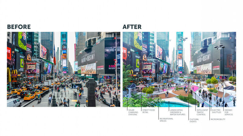 Auch der Times Square in New York könnte künftig gänzlich anders aussehen. (3deluxe)