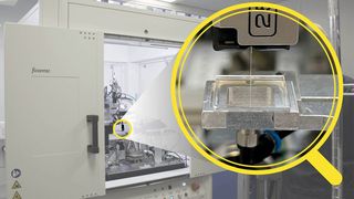 Mit dem CO₂-Laserschweißen werden zuverlässige Faserkopplungen für die Medizintechnik geschaffen.  (Bild: Fraunhofer IZM)