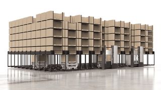 Im innovativen Lagersystem RoverLog von Extor ermöglichen Zahnstangengetriebe die präzise Ein- und Auslagerung von Ladungsträgern. (Bild: Extor GmbH)