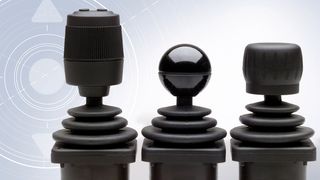 Der vielseitige Finger-Joystick TRY10 eignet sich für die Steuerung von Applikationen mit Servomotoren. Gleichzeitig benötigt er nur wenig Platz im Bedienpanel. (Bild: Megatron)
