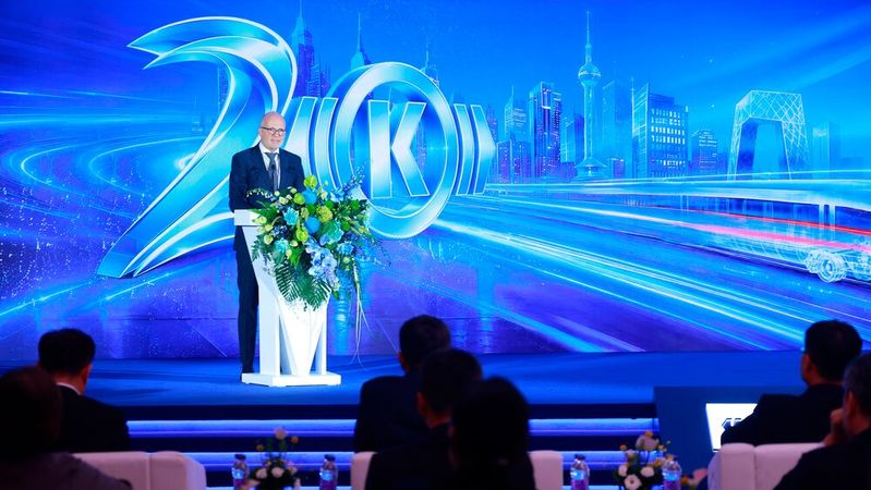 To advance modern rail transportation, Knorr-Bremse and CARS have signed a memorandum of understanding regarding the China Freight Cooperation Program. Pictured here is Rail Executive Board Member Nicolas Lange at the signing ceremony in Beijing.(Image:  Knorr-Bremse)