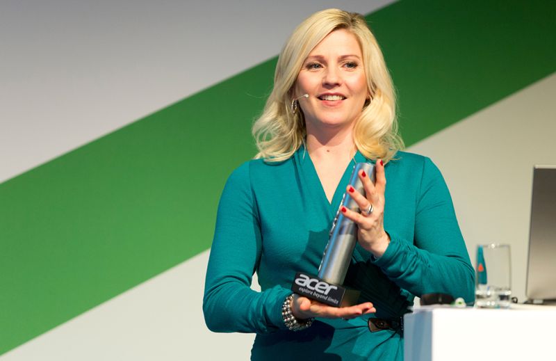 Aleksandra Bechtel übergab die Preise. (Acer)
