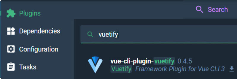 Vuetify steht als installierbares Plug-in für das Vue-Framework zur Verfügung.