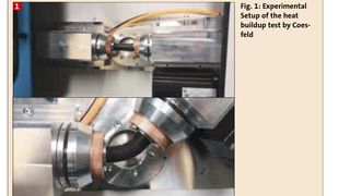 Fig. 1: Experimental Setup of the heat buildup test by Coesfeld (Bild: )