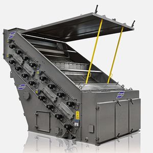 Die Siebmaschine WAU kommt bei feineren Partikeln in der Kali-Industrie zum Einsatz. (Bild:  Rhewum)