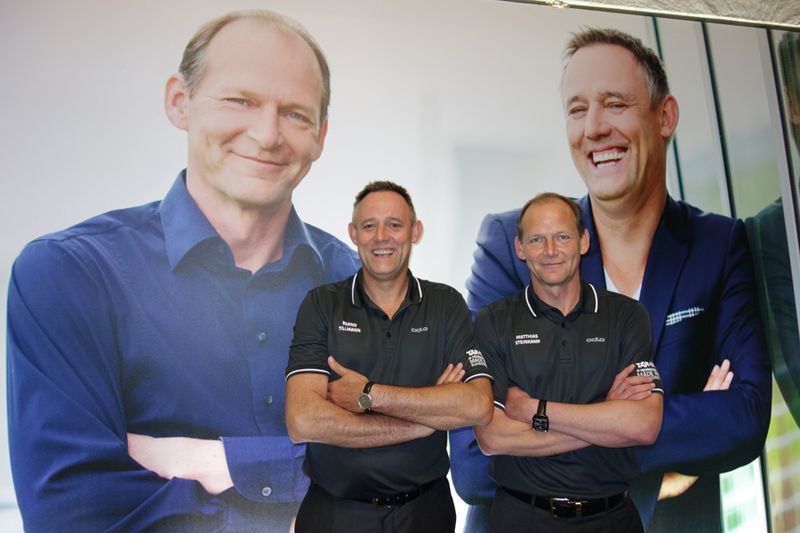 Wie Yin und Yang: Bernd Tillmann (l.) und Matthias Steinkamp waren bereit für ihre Hausmesse. (Bild: IT-BUSINESS)