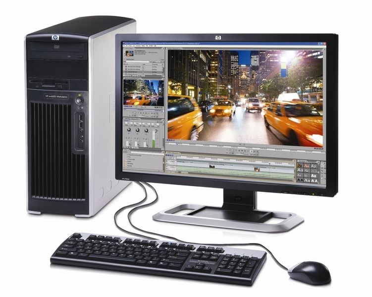 HP Workstations xw6600: Die Workstation unterstützt bis zu vier 3D-Displays oder bis zu acht 2D-Displays. (Archiv: Vogel Business Media)