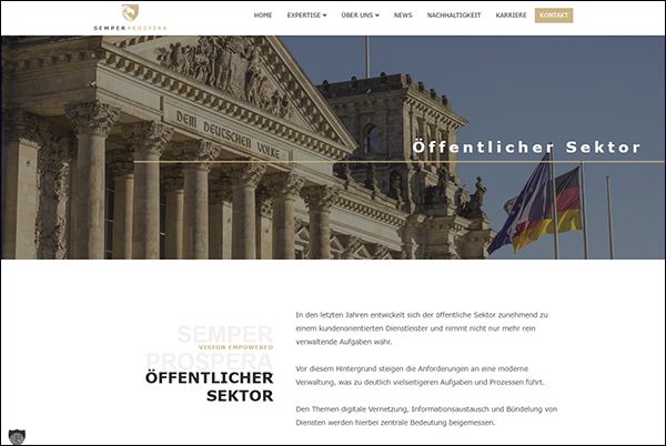 In den letzten Jahren entwickelt sich der öffentliche Sektor zunehmend zu einem kundenorientierten Dienstleister und nimmt nicht nur mehr rein verwaltende Aufgaben wahr. Vor diesem Hintergrund steigen die Anforderungen an eine moderne Verwaltung, was zu deutlich vielseitigeren Aufgaben und Prozessen führt. Den Themen digitale Vernetzung, Informationsaustausch und Bündelung von Diensten werden hierbei zentrale Bedeutung beigemessen. (Bild: Semper Prospera)