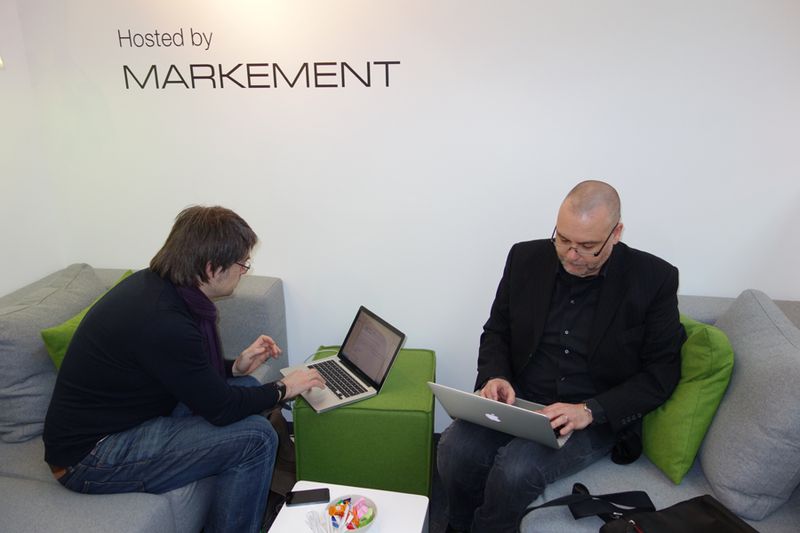 Business as usual (l.) Karolj Nadj und Stephan Keck, Markement (Bild: IT-BUSINESS)