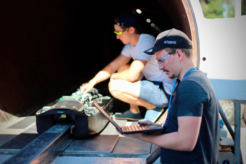 Der Pod der Müncher schaffte ganze 467 km/h und wurde damit der schnellste Pod des Wettbewerbs. (WARR Hyperloop)