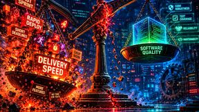 Under management pressure, the rapid release of software often outweighs its quality. (Image:Dall-E / AI-generated)