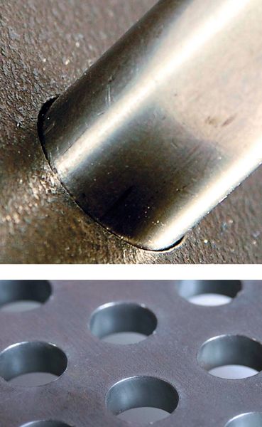 Bild 3: Mit der Precision Hole Technology kann der Anwender Löcher, Innenkonturen, Präzisionsschnitte und -kanten von hoher Qualität mit Plasma wirtschaftlich herstellen. (Bild: Esab Cutting Systems)