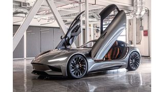 Mit dem Karma SC2 zeigt US amerikansiche Autobauer eine weitere Elektrosportwagenstudie. (Karma Automotive)