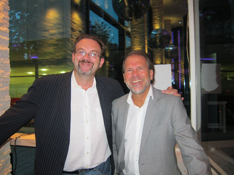 IT-Experten unter sich: Jörg Sahlmann mit Peter Silberhorn (Bild: IT-BUSINESS)