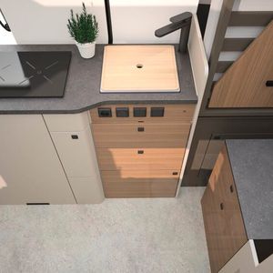 Der Habiton HM 6.1 wird serienmäßig gasfrei angeboten.(Bild:  Bürstner)