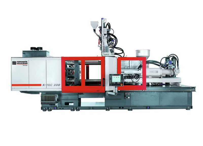 Hydraulische Monosandwich-Spritzgiessmaschine mit 2000 kN Schliesskraft.  (Bild: Ferromatik Milacron)