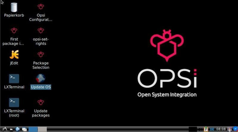 Basis der OPSI-VM ist Debian. Das System kann später auch über das Netzwerk mit der Weboberfläche verwaltet werden. (Bild: Joos)