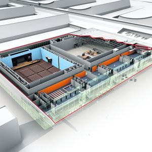 Internationales Kongresszentrum mit teilbarem Saal und zehn Seminar- und Konferenzräumen. Es bietet für Veranstaltungen mit bis zu 9300 Personen gleichzeitig Platz.