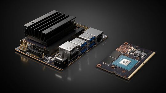 NVIDIA Jetson Nano, ein Entwicklerkit für Edge KI Anwendungen in Robotik und Embedded Systemen.(Bild:  NVIDIA)