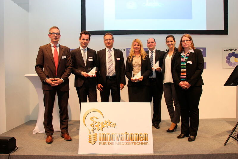 Helix Medical Europe, Dymax Europe und die Cicor-Gruppe freuen sich über diese Auszeichnung. (Ziener)
