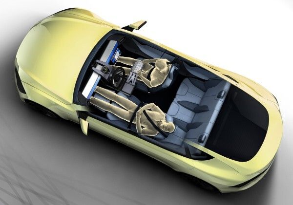 Mit dem vollelektrisch angetriebenen Konzeptfahrzeug „XchangE“ zeigt die Schweizer Ideenschmiede Rinspeed auf dem Genfer Auto-Salon die Zukunft des autonomen Fahrens.  (Rinspeed)