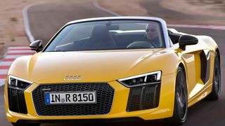 Bis zu 318 km/h soll der neue Audi R8 Spyder V10 erreichen. (Foto: Audi)