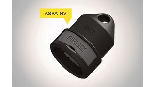 Der Abschluss- und Aufhängungsadapter Fiplock One ASPA-HV verschließt vorkonfektionierte Leitungen für den Transport. Über eine Öse am Adapter lassen sich die Rohre aufhängen und sicher befördern. (Fränkische Industrial Pipes )