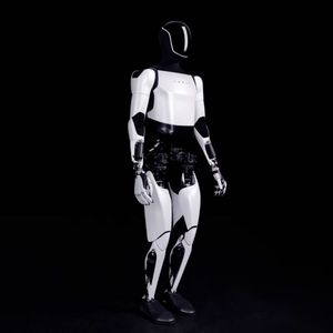 Teslas AI-Projekt Optimus umfasst einen humanoiden, autonom agierenden Roboter, der vornehmlich in der Fertigung von Tesla zum Einsatz kommen soll. Um den Roboter zu trainieren, benötigt Tesla die Rechenpower von Cortex.(Bild:  Tesla)