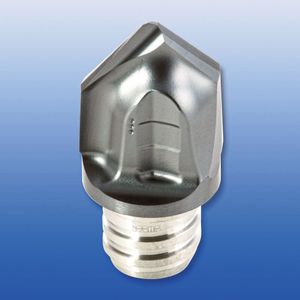 Speziell für Luft- und Raumfahrt: Senkwerkzeug mit Schneiden mit 100° Spitzenwinkel als wechselbarer Schneidkopf. (Bild:  Iscar)