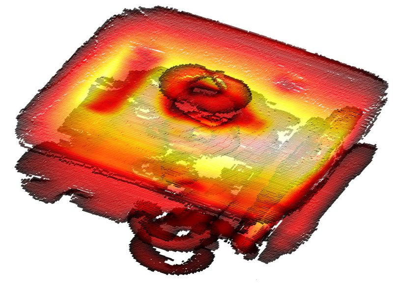 Terahertz-Imaging ermöglicht das Durchleuchten von technischen Objekten ohne Röntgenstrahlung. ( Recendt)