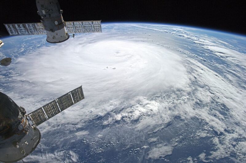 Der Hurrikan „Gonzalo“, aufgenommen von der Internationalen Raumstation ISS am 16. Oktober 2014. (Alexander Gerst/ESA/NASA )