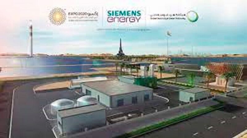 Utilizing this pilot project, DEWA aims to demonstrate the production of green hydrogen from solar power, as well as the storage, and re-electrification of hydrogen.  (Siemens Energy)
