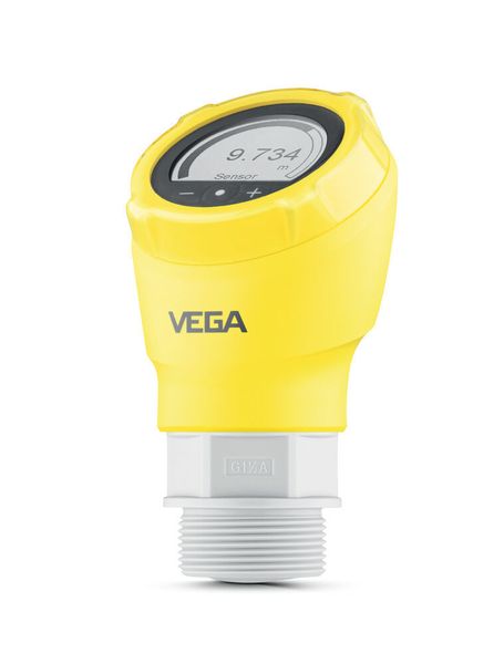 Radar-Füllstandsensor „Vegapuls“ von Vega: Dieser Radarsensor wurde entwickelt, um Füllstände berührungslos zu messen. Er sendet dabei ein kontinuierliches Radarsignal aus, das vom Füllgut reflektiert und an ihn zurückgesendet wird. Bei Kunststofftanks oder IBC-Containern ist eine Messung von außen möglich. Die schräge Sensoranzeige optimiert die Ablesbarkeit der Messwerte. (Red Dot)