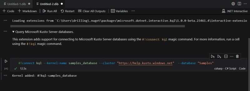 Verbinden mit dem Kusto-Demos-Cluster von Microsoft.