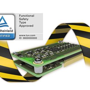 Das Anybus Safe2Link Remote IO-CS: Mit Safebound können lokale sichere Eingänge, wie z. B. Not-Halt-Taster oder Sicherheits-Lidarsensoren, direkt mit der Funktion Safe Torque Off (STO) verbunden werden, um schnelle Sicherheitsreaktionen zu gewährleisten.  (Bild: HMS Industrial Networks)