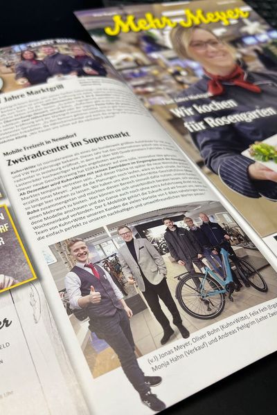 Netter Nebeneffekt: Auch das Edeka-Magazin berichtet über den Pop-up-Store.  (Bild: Kuhn+Witte)