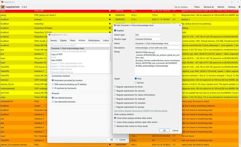 Nagstamon zeigt Statusdaten, kann benachrichtigen und Automatisieren. (Bild: Lang | Checkmk)