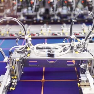 Die Solarzellenproduktion am Standort Thalheim ist gesichert. Finanzielle Engpässe führen dazu, die geplante Produktion in den USA nicht weiter auszubauen.(Bild:  Meyer Burger)