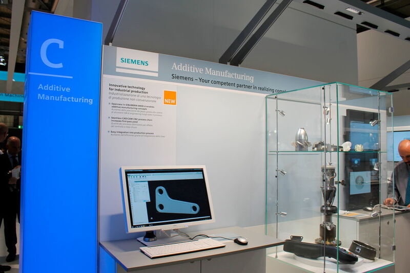 Siemens highlighted the topic of Additive Manufacturing and Industry 4.0. (Source: Schulz)