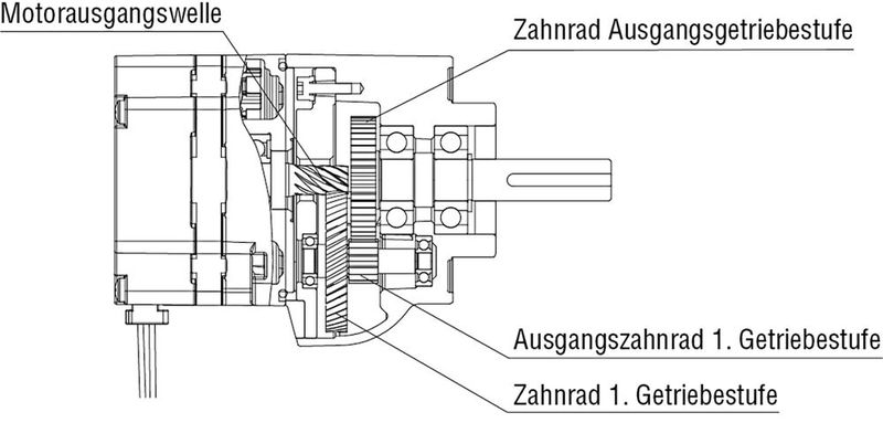 Querschnitt durch das neue CS-Getriebe von Oriental Motor (Bild: Oriental Motor (Europa) )