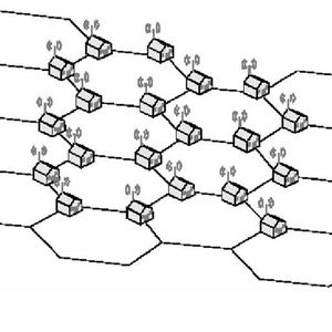 Abbildung 1: Wireless HUMAN Maschentopologie; Bild: Dr. Franz-Joachim Kauffels