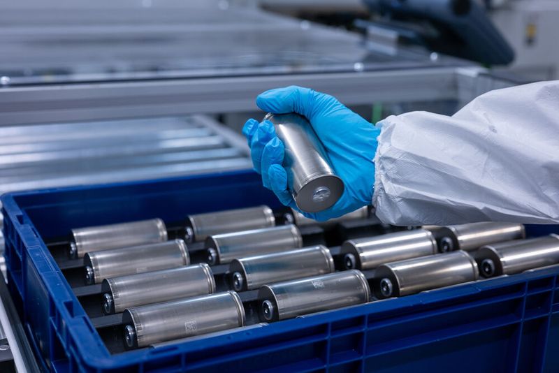 Gebrauchte Batteriezellen liefern wichtige Rohstoffe für neue Hochvoltakkus. (Bild: BMW)